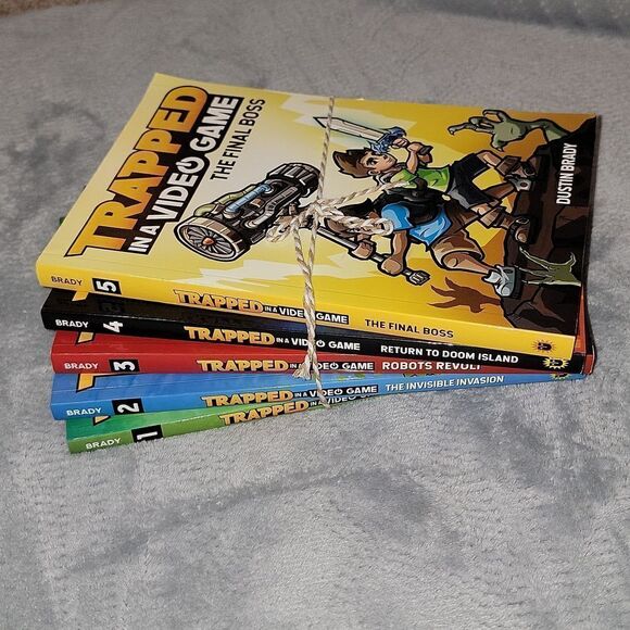 Trapped in a Video Game By Dustin Brady Complete Book Series # 1-5 - Picture 3 of 9